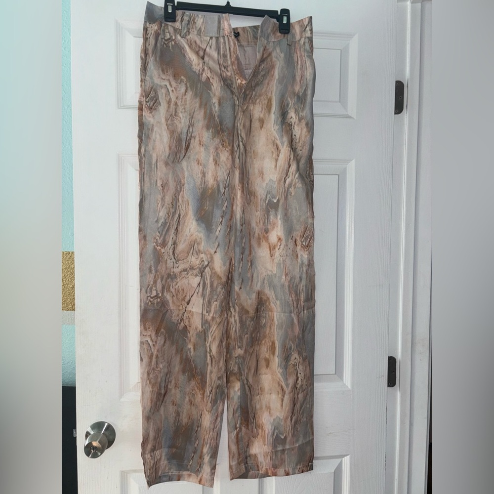 MICAS Marble Print Pants Size Medium